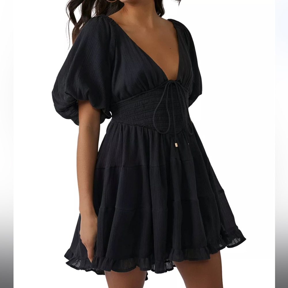 Free People Perfect Day Dress in Watermelon - Picture 4 of 6